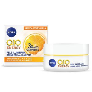 Creme Antissinais Facial Nivea Q10 Plus C Antirugas + Energizante FP15 51g