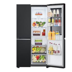 Geladeira Smart LG Side by Side Inverter 647L Black Inox GC-V257SQV