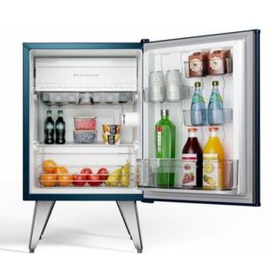 Frigobar Brastemp Retrô 76l Azul Marinho 110v Bra08hzana