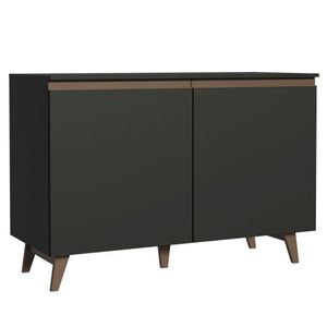 Balcão de Pia Reims 2 Portas Preto Madesa