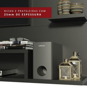 Painel Para Tv Até 60 Polegadas Madesa Alfa Preto