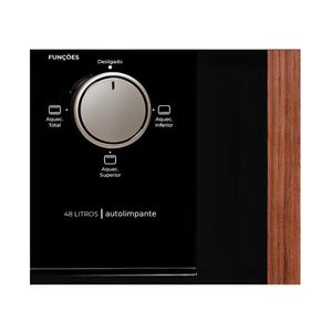 Forno Elétrico de Embutir Fischer Fit Line Preto 48L 220V