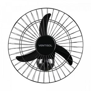 Ventilador De Parede Oscilante 50cm Bivolt Aço Pr Ventisol