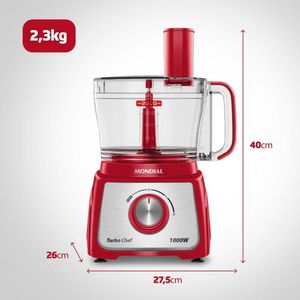 Multiprocessador Turbo Chef 5 Em 1 Mpn-01-R 127V/60Hz .