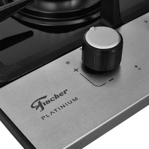 Fogão Cooktop Fischer 2 Queimadores Platinium 33795-92120 Bivolt