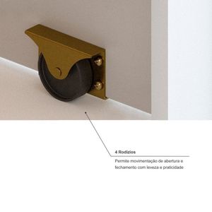 Bicama Solteiro Slim Grade Proteção Madeira Branco