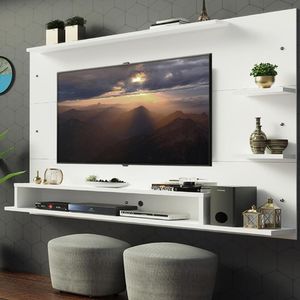 Painel Para Tv Até 60 Polegadas Madesa Alfa - Branco Branco