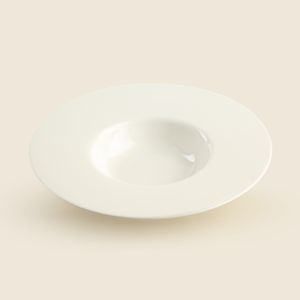 Prato para Risoto Oslo Cerâmica Branco 28cm - A\CASA