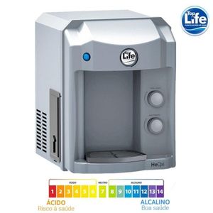Filtro Purificador De Água Alcalina Ionizada Com Ozônio Gelada Prata 220V - Top Life