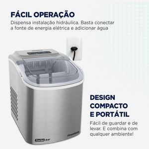 Máquina de Gelo Turbo Ice Premium Mondial MG-12-GI 60Hz 127V