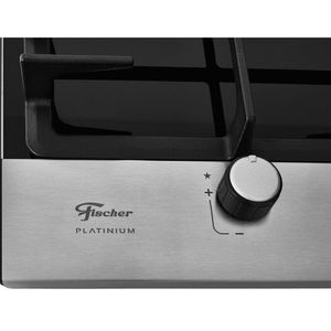 Fogão Cooktop Fischer 1 Boca Tripla Chama Platinium 33790-92104 Bivolt