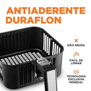 Fritadeira Elétrica Mondial Air Fryer 4 Litros Afn-40 Preto/inox 220v