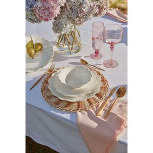Prato Raso Pétala Porcelana 27cm - A\CASA