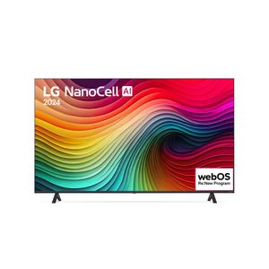 Smart TV 4K 50" LG NanoCell 50NANO80T Processador α5 Ger7 AI Hub de Esportes Alexa/Chromecast integrado webOS 24 Controle Smart Magic