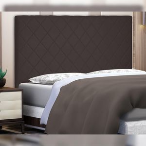 Cabeceira Decorativa King Size 1,95M Baelon Suede Café G63 - Gran Belo