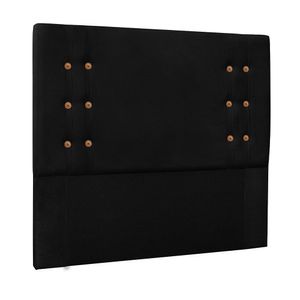 Cabeceira Decorativa King Size 1,95M Kors Suede Preto G63 - Gran Belo