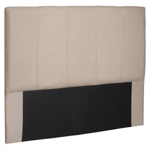 Cabeceira Decorativa Casal 1,40M Erza Suede Bege G63 - Gran Belo