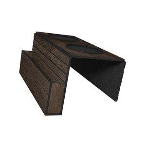 Kit 08 Esteiras Bandejas Com Suporte Para Copos e Controle Para Sofá MDF Tabaco G20 - Gran Belo