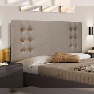 Cabeceira Decorativa King Size 1,95M Kors Linho Areia G63 - Gran Belo