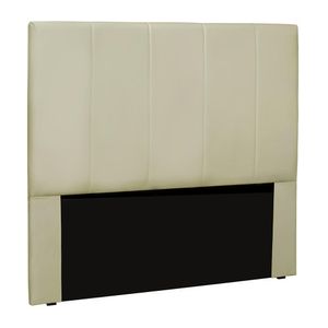 Cabeceira Decorativa Queen Size 1,60M Erza PU Marfim G63 - Gran Belo