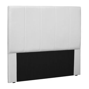 Cabeceira Decorativa Queen Size 1,60M Erza PU Branco G63 - Gran Belo
