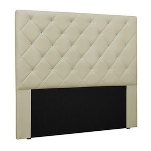 Cabeceira Decorativa Queen Size 1,60M Tàzio PU Marfim G63 - Gran Belo