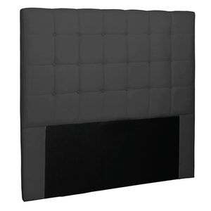 Cabeceira Decorativa Casal 1,40M Tropea Suede Preto G63 - Gran Belo