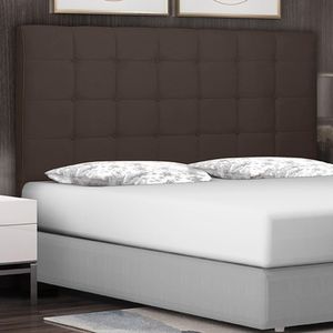 Cabeceira Decorativa Casal 1,40M Tropea Suede Café G63 - Gran Belo