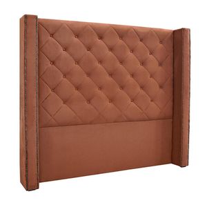 Cabeceira Decorativa King Size 2,19M Loewe Veludo Cobre G63 - Gran Belo