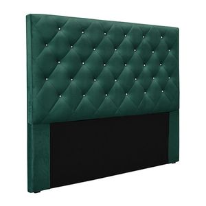 Cabeceira Decorativa King Size 1,95M Tàzio Veludo Verde Floresta G63 - Gran Belo