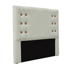 Cabeceira Decorativa Queen Size 1,60M Kors Veludo Prata G63 - Gran Belo