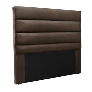 Cabeceira Decorativa 1,40M Guess Veludo Marrom G63 - Gran Belo