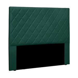 Cabeceira Decorativa Queen Size 1,60M Baelon Veludo Verde Floresta G63 - Gran Belo