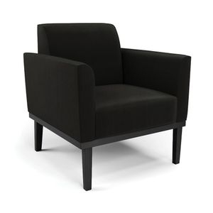 Kit 2 Poltronas Decorativas Isabella Pés Fixo em Madeira Preto Suede Preto G19 - Gran Belo
