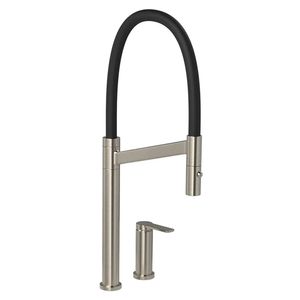 Torneira Misturador Monocomando Deca Colore 2289.INX.PT de Bancada Inox / Preto