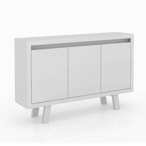 Balcão 3 Portas para Escritório Home Office ME4120 MDP Branco G69 - Gran Belo