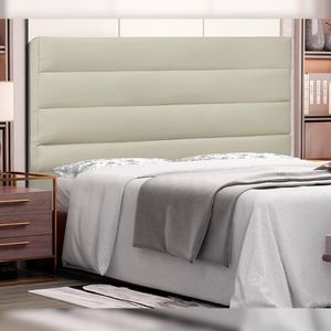 Cabeceira Decorativa 1,40M Guess PU Marfim G63 - Gran Belo