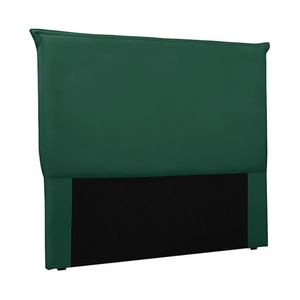 Cabeceira Decorativa Casal 1,40M Trento Veludo Verde Floresta G63 - Gran Belo