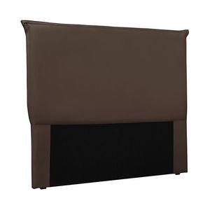 Cabeceira Decorativa Queen Size 1,60M Trento Veludo Marrom G63 - Gran Belo