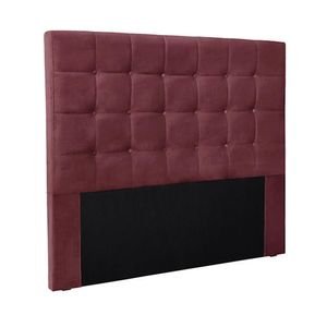 Cabeceira Decorativa Queen Size 1,60M Tropea Veludo Vinho G63 - Gran Belo