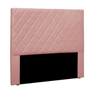 Cabeceira Decorativa King Size 1,95M Baelon Veludo Rosa G63 - Gran Belo