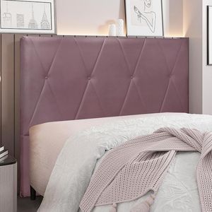 Cabeceira Decorativa King Size 1,95M Yves Veludo Uva G63 - Gran Belo