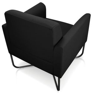 Poltrona Decorativa Isabella Base X Suede Preto G19 - Gran Belo