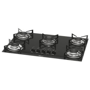 Cooktop Fischer 5 Bocas Vidro Preto 1642