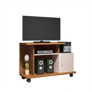 Rack Decorativo Compacto Frodo TV até 26 Pol Cinamomo/Off White G26 - Gran Belo