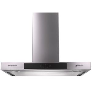 Coifa de Parede Brastemp Gourmand 90cm 4 Velocidades Inox BA790A