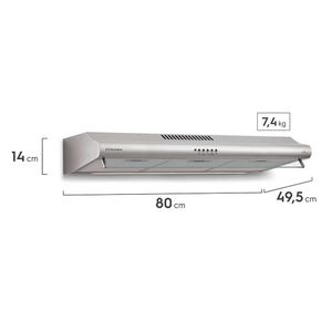 Depurador Electrolux Inox 80cm DE80X