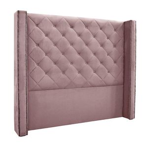 Cabeceira Decorativa Queen Size 1,84M Loewe Veludo Lilás G63 - Gran Belo