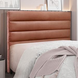 Cabeceira Decorativa 1,40M Guess Veludo Cobre G63 - Gran Belo