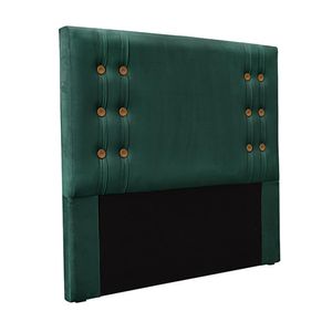 Cabeceira Decorativa Queen Size 1,60M Kors Veludo Verde Floresta G63 - Gran Belo